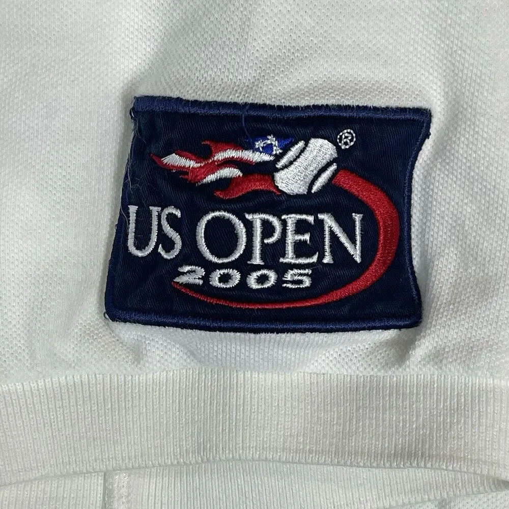 Polo by Ralph Lauren Polo Shirt Mens XL‎ White Big Pony Embroidered 2005 US Open
